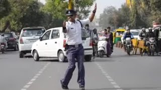 Incredible Moonwalking Traffic Cop