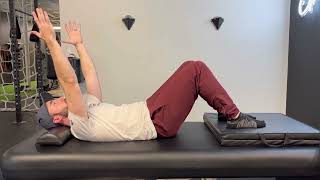 Decrease Neck Tension - Supine Hooklying T8 Extension