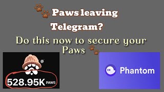 Paws leaving Telegram: Do this now to access your paws tokens
