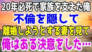 【修羅場】20年間必死に家族を支えた俺を裏切った妻。自分の浮気を隠して離婚しようとする妻を見て、「地獄に突き落としてやる」と強く決意した…その結果