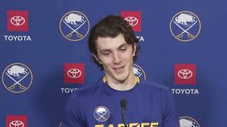 Peyton Krebs Speaks After Scoring First NHL Goal vs Flyers (1/22/2022)