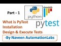 Part 1: PyTest : Python Test Framework Tutorials