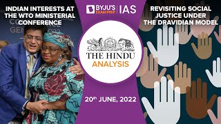 'The Hindu' Newspaper Analysis for 20th June 2022. (Current Affairs for UPSC/IAS)