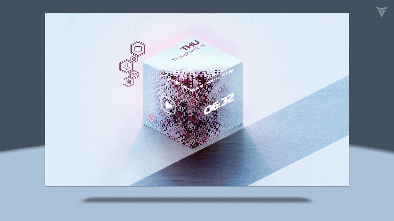 My Current Desktop Stunning 3d Cube Desktop Youtube