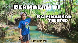 Bermalam di Kg Pinausok Telupid. ( Sempat cari tuntul di  Sungai Talangap )