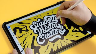 Lettering Process | Adobe Illustrator On iPad @JansArts