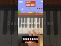 Super Mario bros theme (easy piano tutorial)