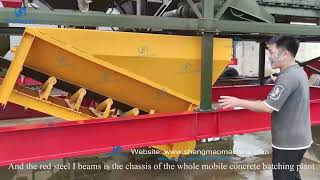 60m3/h mobile concrete factory from shengmao machinery