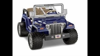 Power Wheels Jeep Wrangler Rubicon | Check out the Fischer Price Jeep Wrangler Ride On Toy