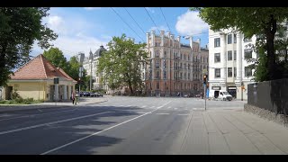 Latvia - Riga - 4K - Vērmane Garden and moving along architecture pearls - 2022