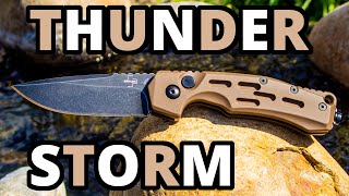 The Boker Thunder Storm. A great -TACTICAL- knife with really only one issue...