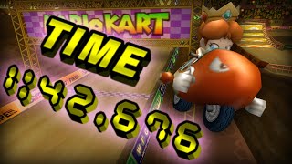 【MKW PB】 GCN Waluigi Stadium (Glitch) - 1:42.676 (9th Worldwide)