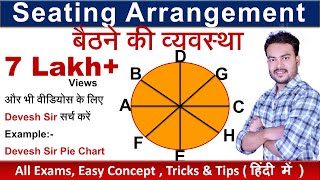 Seating Arrangement - 1 | In Hindi | Reasoning Shortcut and Tricks