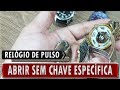 🔸 Como abrir relógio de pulso com tampa rosqueada sem a chave específica ⌚ ( PT - BR ) + Legendas/CC