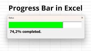 Create a Professional Progress Bar in Excel with VBA – Fast & Easy!