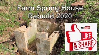 Spring House Rebuild - Bringing a spring house from the 1800's back to life!