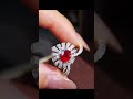 18kgold natural ruby ​​ring diamond emerald ruby emeraldgems ring jewelry jewellery rubyring