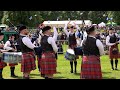 Ayr Pipe Band Society in Grade 3B finals at 2024 British Pipe Band Championships at Forres