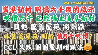 美孚新村創新低450萬3房，呎價跌到6千幾的啟示， 同齡非藍籌屋苑咪去到5千呎價？新界樓市蝕讓呎價6千、蝕幅4成頻現！香港樓價CCL再連跌4週！