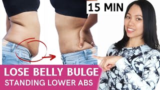 Lose hanging lower belly standing workout, low impact no jumping, no squat/lunge Day 7/7. Hana Milly