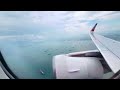 AirAsia Airbus A320: Wingview Takeoff (Singapore)