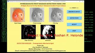 Pomegranate Fruit Disease Detection Using CNN | With Source Code Fruit Disease Classification Python