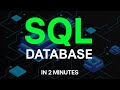 SQL Database in 100 Seconds | database management systems | DBMS