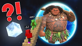 JJ and Mikey Found Secret MAUI.EXE PLANET in Minecraft Maizen!