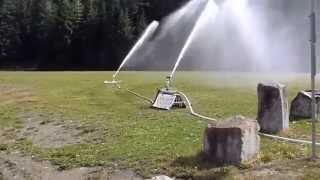 Whistler Fire Department Sets up Firebozz Loflo Structural Water Cannon