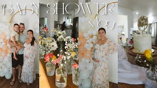 Our BABY SHOWER (vlog) 30 WEEKS PREGNANT, Prep, Party, & Gift Haul! 💕🌸