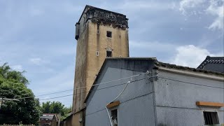 廣東江門市恩平江洲鎮東北雁村東平里田園、雕樓、岑氏祖公祠老宅隨拍