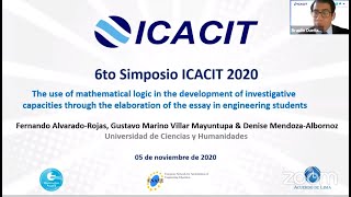 Presentación de Papers en el 6to Simposio Internacional ICACIT 2020