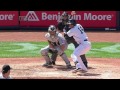 cws@nyy prado plates a pair with a double to left