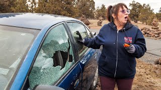 Mom is SHOCKED at How Easy it is to Break a Car Window