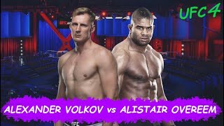 UFC 4 ALISTAIR OVEREEM VS ALEXANDER VOLKOV FIGHT АЛИСТАР ОВЕРИМ АЛЕКСАНДР ВОЛКОВ БОЙ ЮФС