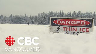 Think twice about walking on ice — and watch out for pets, rescue workers say