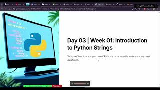 Python Crash Course Class 03 | String Functions & Methods | (0 - 13 mins)