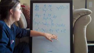 Differential Equations Example 3 (KristaKingMath)
