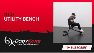 BodyKore Elite Series Utility Bench - Model CF2102