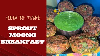 High Protein Breakfast Recipe || अंकुरित मूँग का नाश्ता || Healthy Tiffin Box Recipe || Radhavivek |