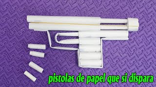 Armas de papel | Como fazer uma pistola de papel que si dispara
