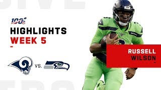 Russell Wilson Stuns w/ 4-TD Night! | NFL 2019 Highlights