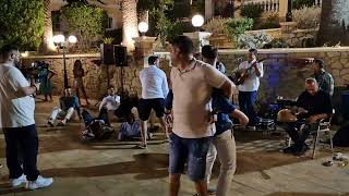 wedding night - local folk dance - Leros island - Eastern Mediterranean -  Greece