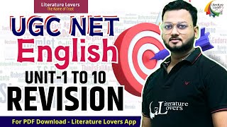 UGC NET English Literature | CHRONOLOGICAL ORDER | Quick Revision Units 1 to 10 | By AKSRajveer Sir