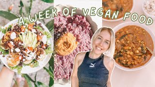 what i eat in a week (vegan & oil-free) || easy meals from my meal prep, starch solution
