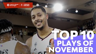 Top 10 Plays | November | 2021-22 Turkish Airlines EuroLeague