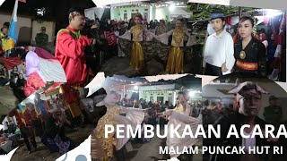 UPACARA ADAT MAPAG PANGANTEN - PEMBUKAAN ACARA MALAM PUNCAK HUT RI KE 78