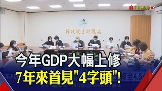 出口樂觀!主計總處上修今年GDP至4.64%創7年新高 去年GDP也上修至3.11%｜非凡財經新聞｜20210220