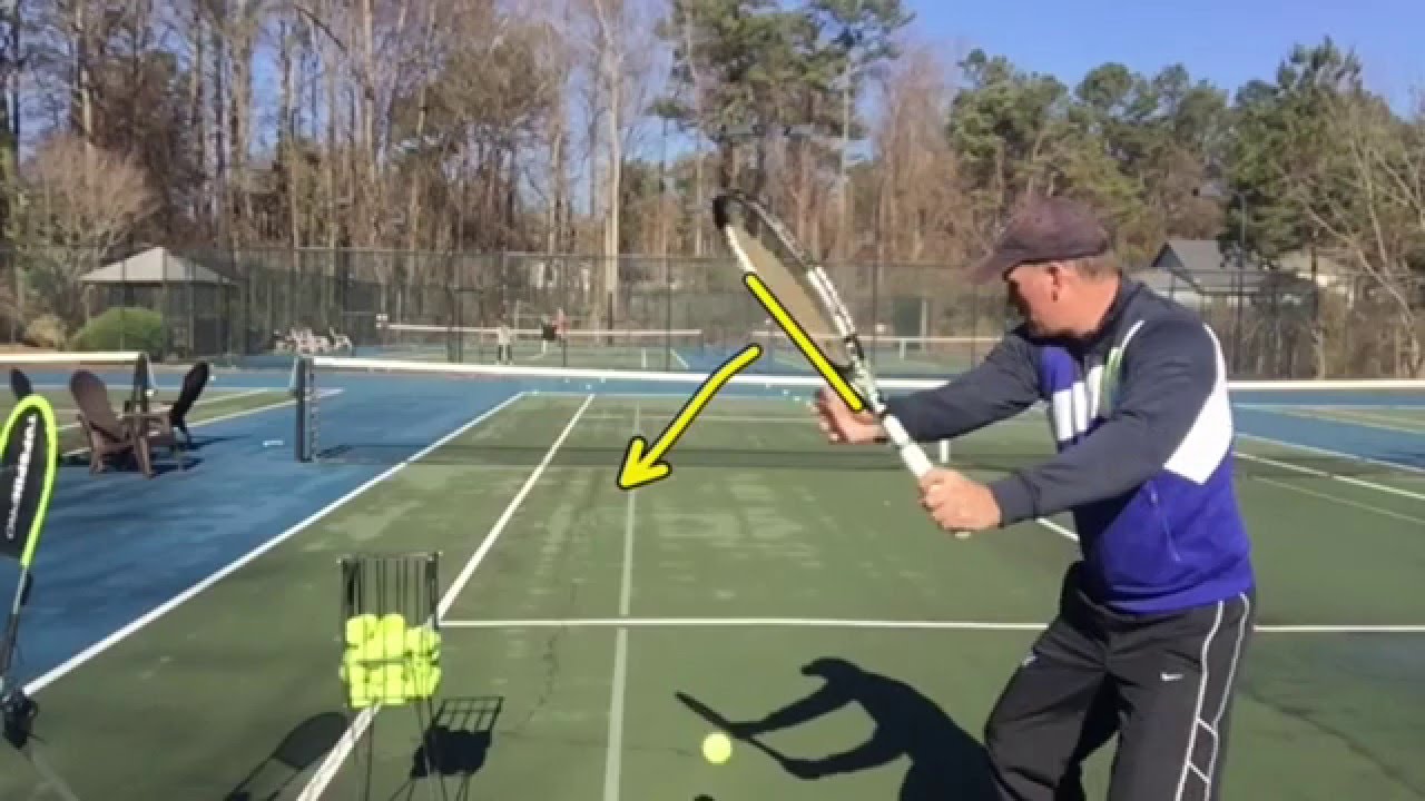 Tennis Forehand: Tennis Tips On How To Hit Topspin - YouTube