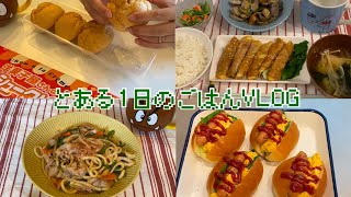 料理上手になりたい人間の1日ごはんvlog🧀大葉とチーズの肉巻き/歪な形の野菜たちで作った焼きうどん/簡単ロールパンサンド #2